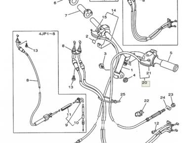 Тросик заднего тормоза, Yamaha, YJ 50 Jog Aprio, 1998, 0, 0