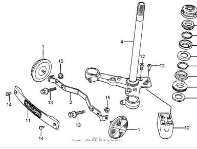 Обойма рулевого подшипника нижняя, Honda, CRF 100 F, 2009, 0, 0