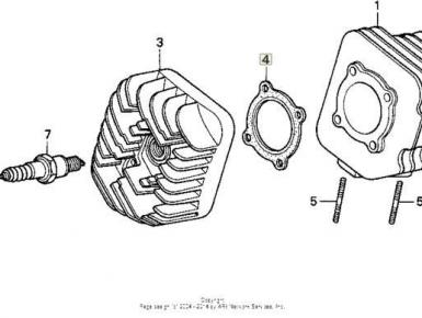 Прокладка головки блока цилиндров (ГБЦ), Honda, NH 80 Aero, 1984, 0, 0