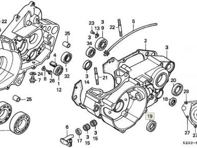 Сальник, Honda, NS 1, 1998, 0, 0