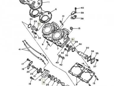 Сальник, Yamaha, TDR 250, 1990, 0, 0