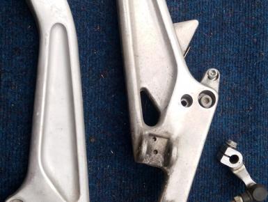 Кронштейн подножки пассажира левый и правый (комплект), Honda, CB 400 SF NC31 , 0, 0