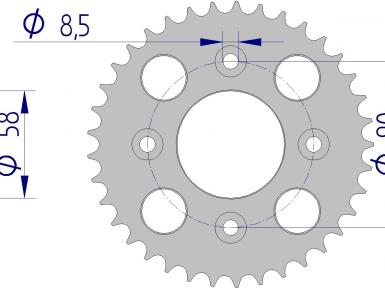 Звезда ведомая, Honda, CRF 50, 2004, 0, 0