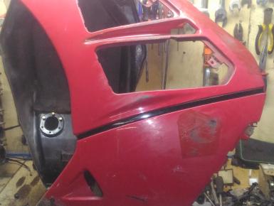 Пластик боковой левый, Suzuki, RF 400, 1995, 0, 0