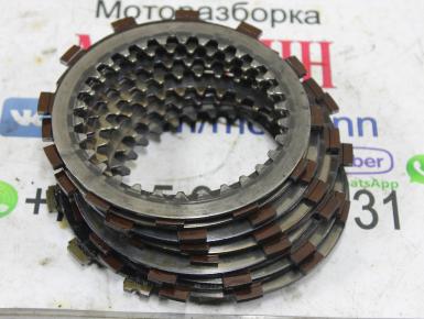 Диски сцепления (комплект фрикционные и стальные), Suzuki, GSX 400 F Katana , 0, 0