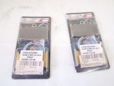 Колодки тормозные Дисковые Передние, Kawasaki, ZZR 1100, 1991, 0, 0