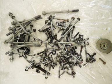 Набор болтов для мотоцикла крепления двигателя, Kawasaki, ZZR 400, 1998, 0, 0