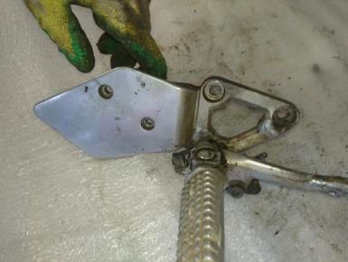 Кронштейн подножки водителя правый, Honda, CB 1, 1991, 0, 0