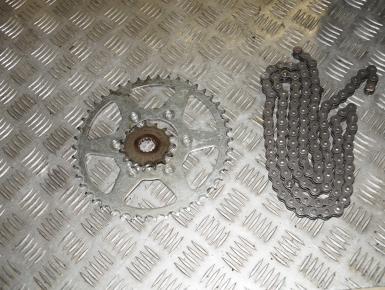 Ведомая и ведущая звезда и цепь привода колеса (комплект), Kawasaki, ER 6 F (Ninja 650 R) , 0, 0