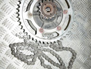 Ведомая и ведущая звезда и цепь привода колеса (комплект), Yamaha, FZS 600 Fazer , 0, 0