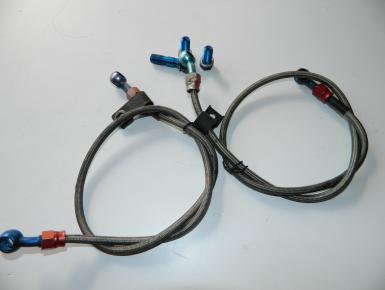 Шланг тормозной комплект передний армированный, Suzuki, RF 400, 1995, 0, 0