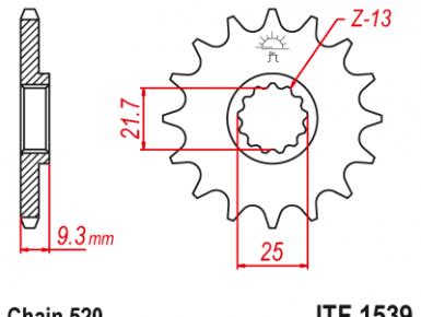 Звезда ведущая, Kawasaki, Ninja 250 R, 2008, 0, 0