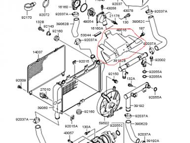 Накладка пластиковая, Kawasaki, ZZR 400, 1992, 0, 0