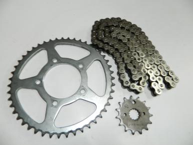 Ведомая и ведущая звезда и цепь привода колеса (комплект), Suzuki, GSF 600 S Bandit , 0, 0