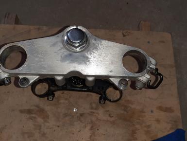 Траверса верхняя и нижняя в сборе, Honda, BROS NT 400, 1989, 0, 0