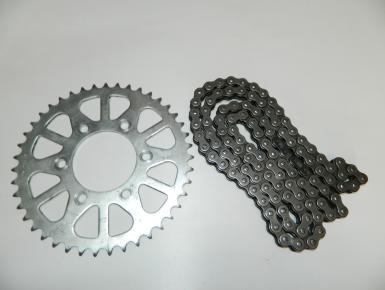 Ведомая и ведущая звезда и цепь привода колеса (комплект), Kawasaki, ZX 9 R Ninja , 0, 0