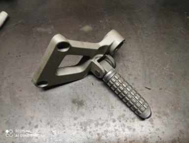 Кронштейн подножки пассажира правый, Kawasaki, ZZR 400, 1998, 0, 0