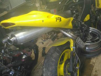 Глушитель Центральный, Yamaha, YZF R1, 2001, 0, 0