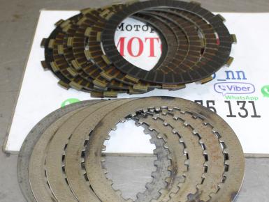 Диски сцепления (комплект фрикционные и стальные), Honda, CB 400 SF NC31, 1994, 0, 0