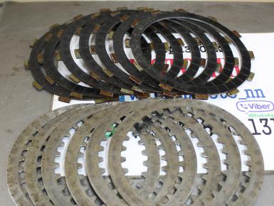 Диски сцепления (комплект фрикционные и стальные), Kawasaki, ZL 400 Eliminator , 0, 0