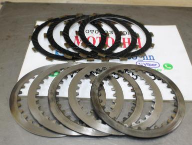 Диски сцепления (комплект фрикционные и стальные), Kawasaki, ZZR 250, 1995, 0, 0