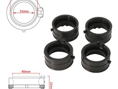 Патрубки блока карбюратора, Honda, CBR 600 RR, 2006, 0, 0