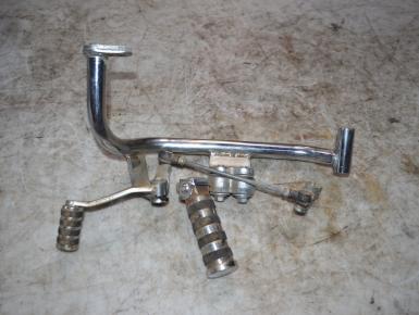 Кронштейн подножки водителя левый, Yamaha, XV 400 Virago, 1990, 0, 0