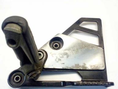 Кронштейн подножки водителя левый, Yamaha, FZ 750, 1985, 0, 0