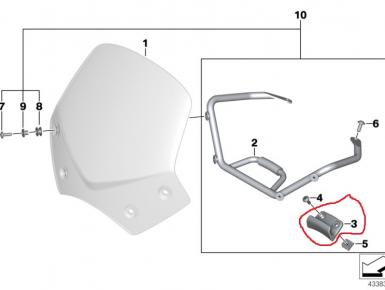 Кронштейны крепления, BMW, R 1200 R, 2009, 0, 0