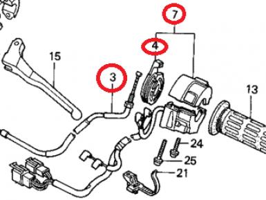 Пульт левый, Honda, CBR 600 F2, 1992, 0, 0
