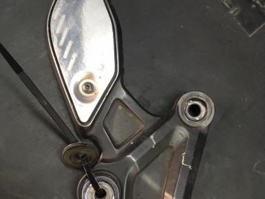 Кронштейн подножки водителя левый, Yamaha, FZ 8, 2012, 0, 0