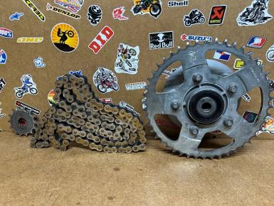 Ведомая и ведущая звезда и цепь привода колеса (комплект), Suzuki, GSF 400 Bandit , 0, 0