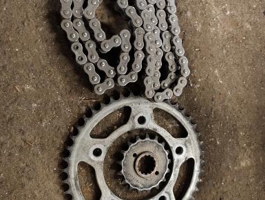 Ведомая и ведущая звезда и цепь привода колеса (комплект), Honda, CBR 1100 XX Super Blackbird&nbsp;, , 